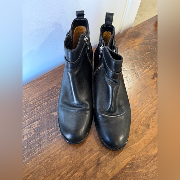 Coach Prudence Ankle Black Leather Boots Women’s Size 7.5 **piling inside - Picture 2 of 14